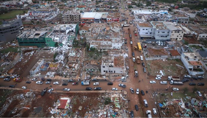 Foto: Ari Dias/AEN Simepar confirma três tornados na sexta com ventos de até 330 km/h e há outras suspeitas em análise